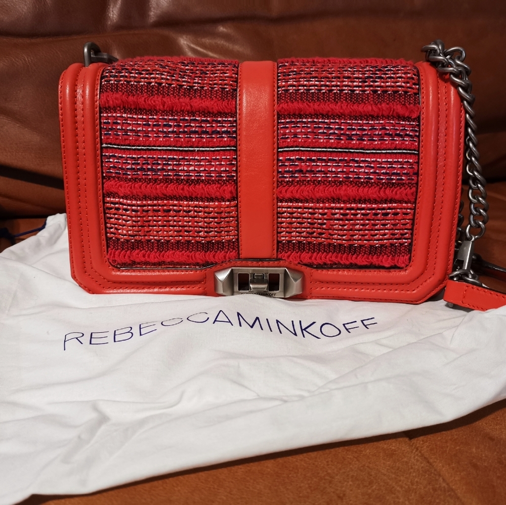 Rebecca Minkoff Love Tweed Chain Bag